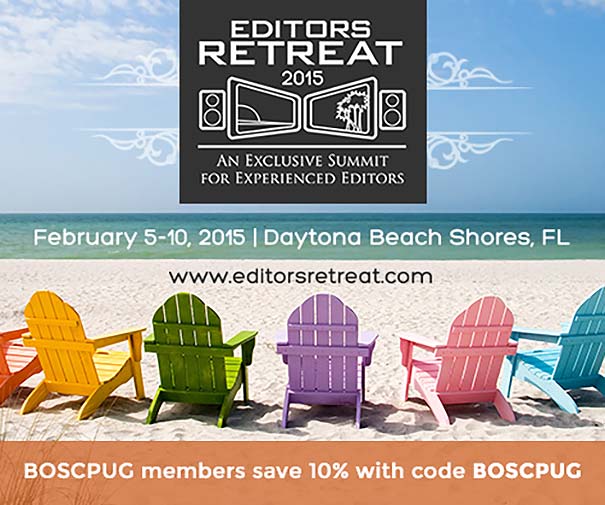 Special Editor’s Retreat 2015 Giveaway at Wednesday, December 10 BOSCPUG!