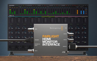 Blackmagic Design Announces New Fairlight HDMI Monitor Interface