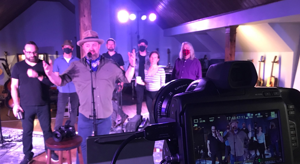 The John Driskell Hopkins Band Live Streams Lonesome High Album Launch Concert with Pocket Cinema Camera 6K Pro and ATEM Mini Extreme ISO